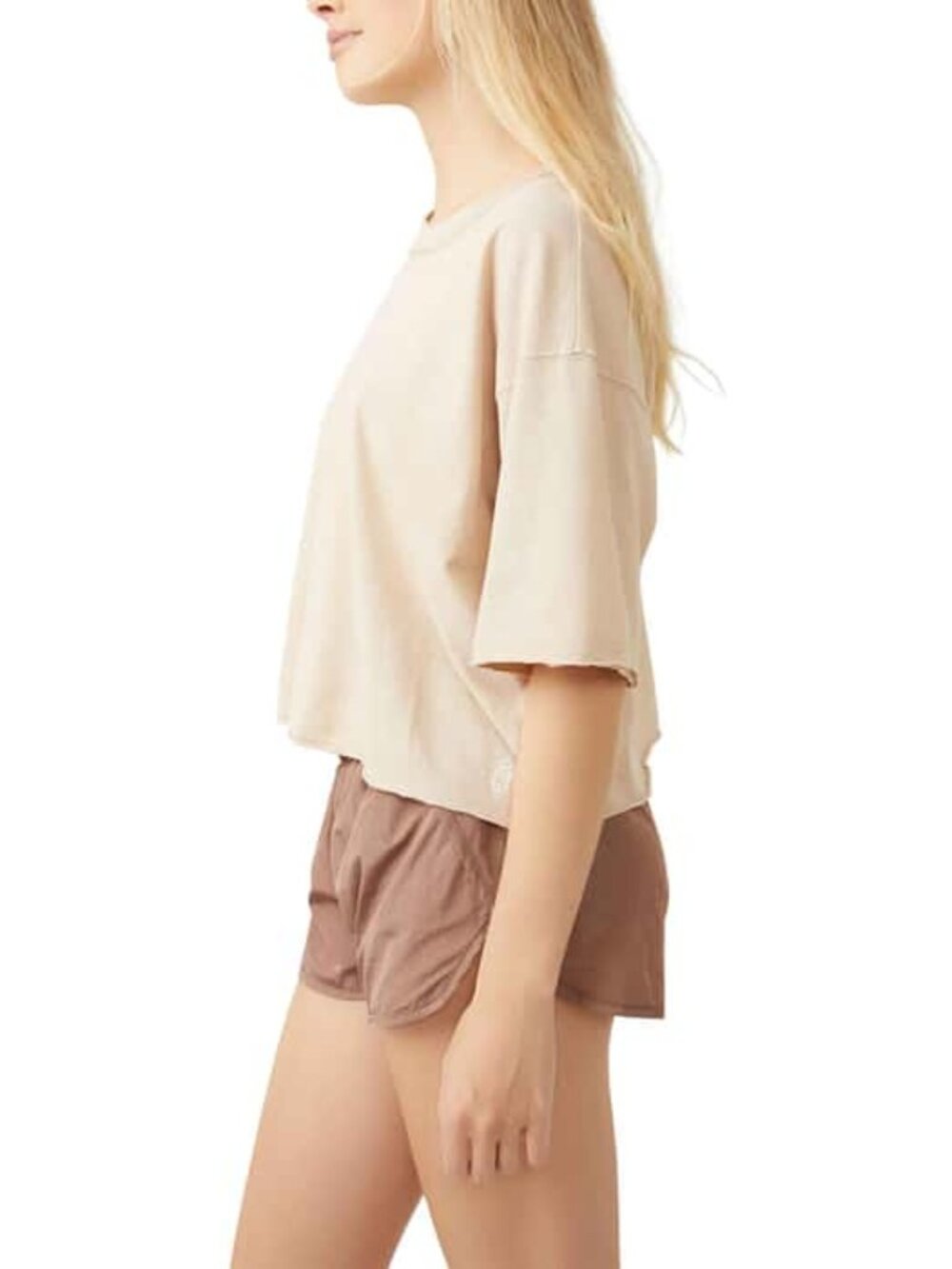 Free People FP Movement Inspire Cropped Oversized Cotton Tee M